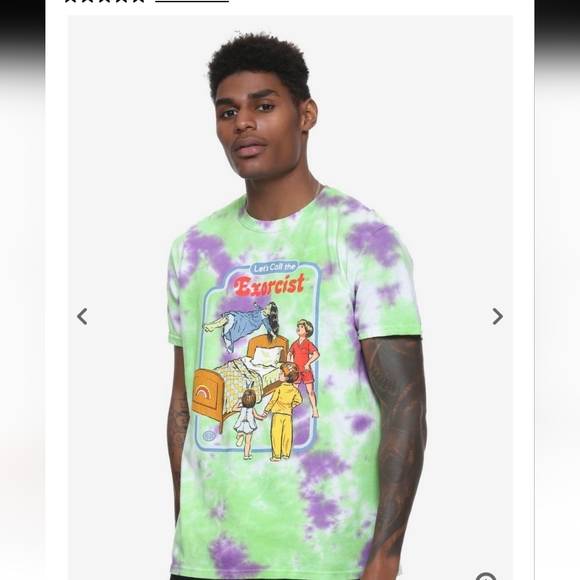 Let's Call The Exorcist Acid Wash T-Shirt By Steven Rhodes Hot Topic Exclusive - Picture 1 of 6